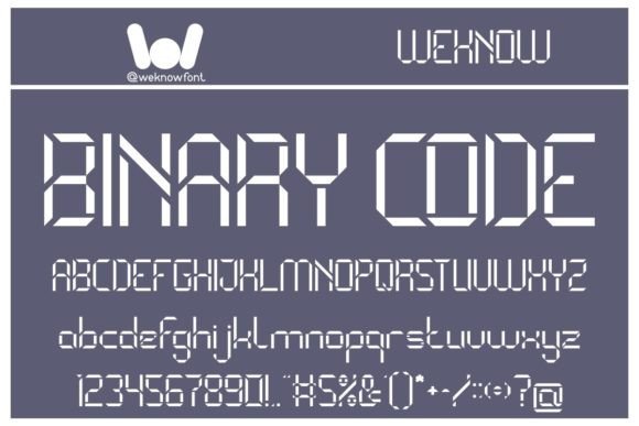 Binary Code Font: Sci-Fi Branding for Modern Businesses