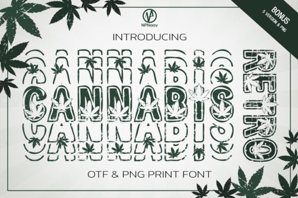 Cannabis Retro Font for Editorial Design