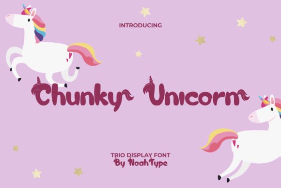 Chunky Unicorn Font: A Display Typeface for Playful Campaigns