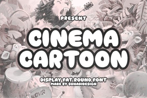 Cinema Cartoon Font: A Round Display Typeface for Makers