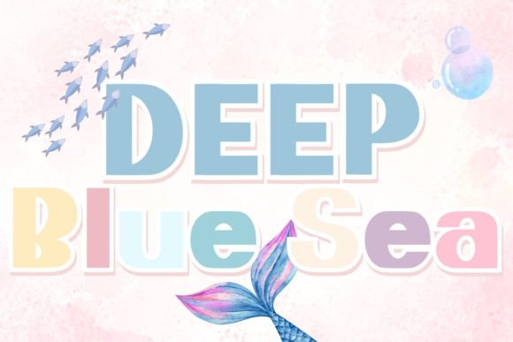 Deep Blue Sea Font: Enchanting Display Type for Makers