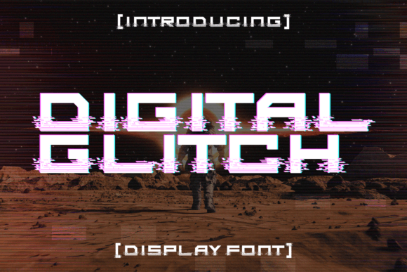 Digital Glitch Font: A Bold Display Typeface for Modern Branding
