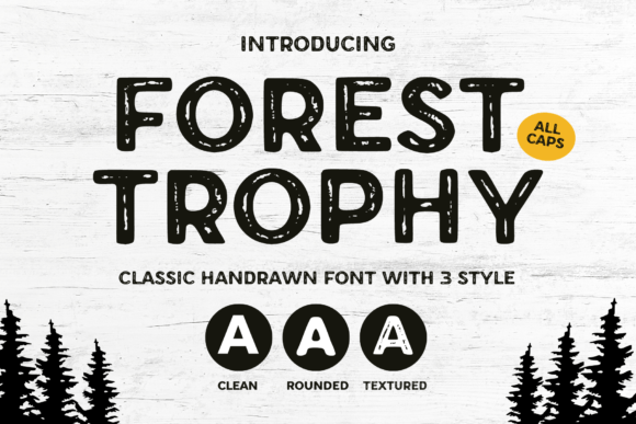 Forest Trophy Font Review: Vintage Texture for Branding