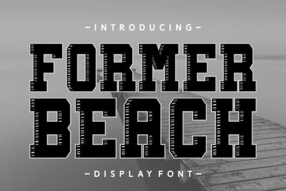 Former Beach Font: 3D Display Type for Web Design