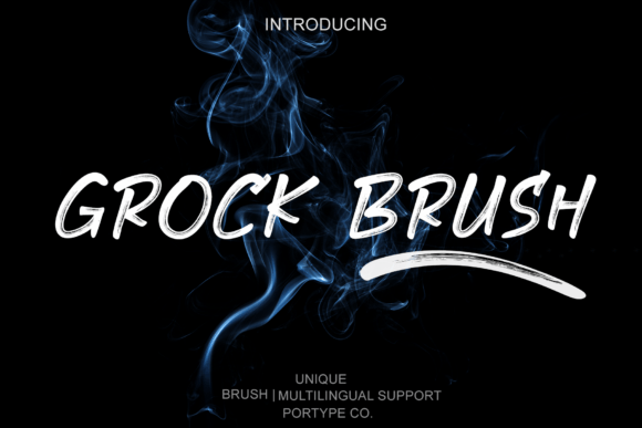 Grock Brush Font: Adding Raw Energy to Brand Identity