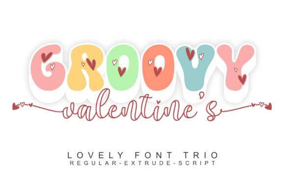 Groovy Valentine s Font for Editorial Design