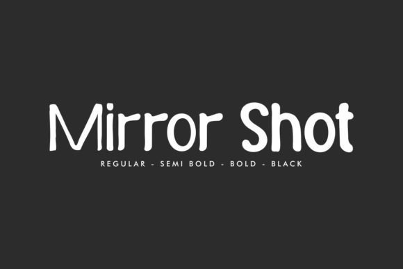 Mirror Shot Font: Playful Display Typography for Editorial Design