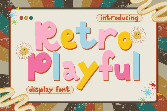 Retro Playful Font: Whimsical Type for Handmade Products