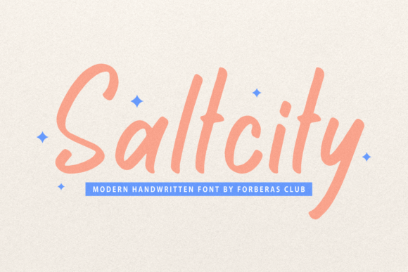 Saltcity Font: A Designer’s Take on Handwritten Charm