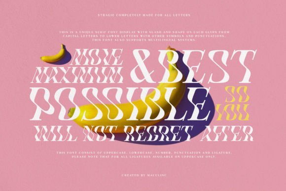Stragie: A Quirky Display Font for Editorial Design