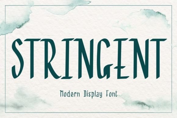 Stringent Font: Elegant Display Type for Makers