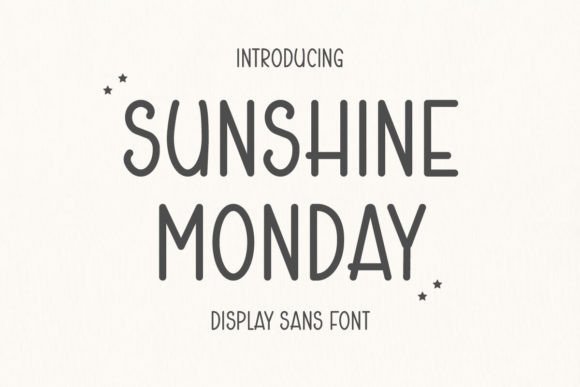Sunshine Monday Font: A Display Typeface for Campaigns