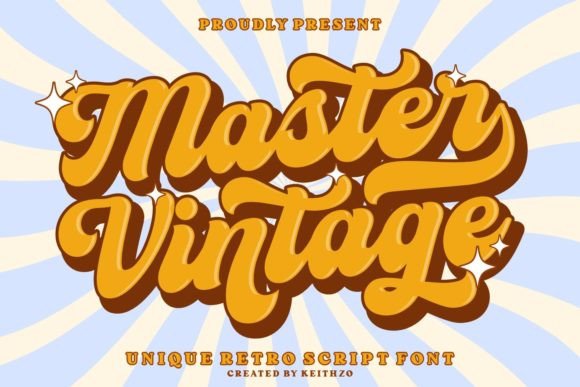 Testing Master Vintage Font for Retro Brand Identity