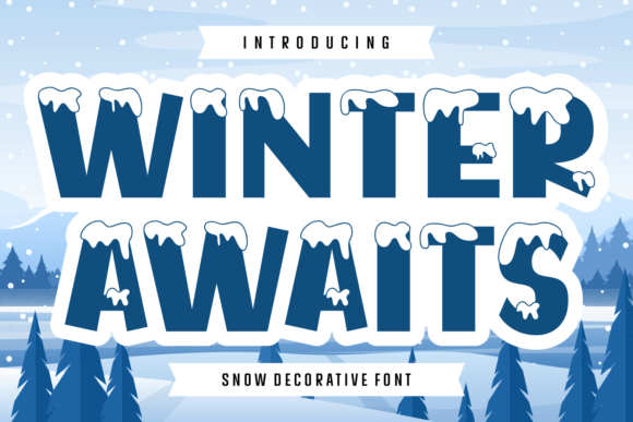 Winter Awaits Font: Festive Branding for Small Business