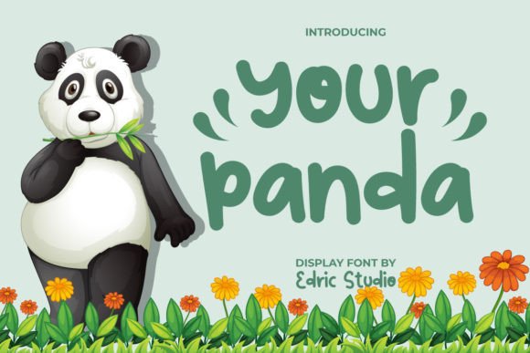Your Panda Font: A Playful Display Typeface for Editorial Design