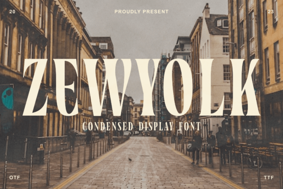 Zewyolk Font: Elegant Display Type for Crafters